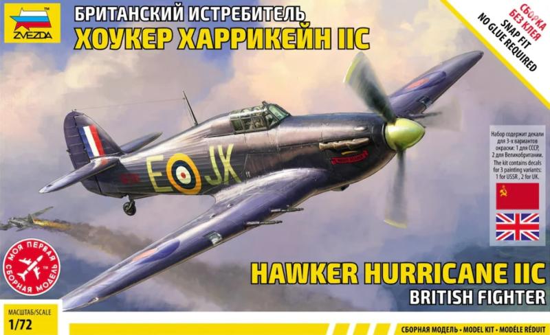 1:72 Zvezda 7322 - Hawker Hurricane IIc - 4.000 Ft