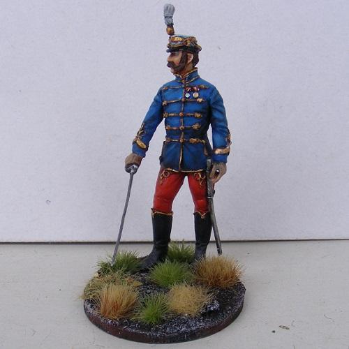 Huszártiszt a 2. debreceni honvéd huszárezredből