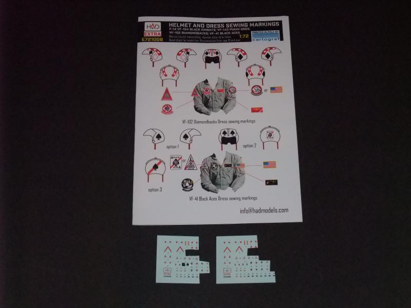 172 F-14A sisak és ruha felvarró jelzések matrica ; 2500.-