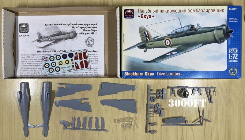 2025-12-14 Blackburn Skua Ark Models 1-72 3000Ft_