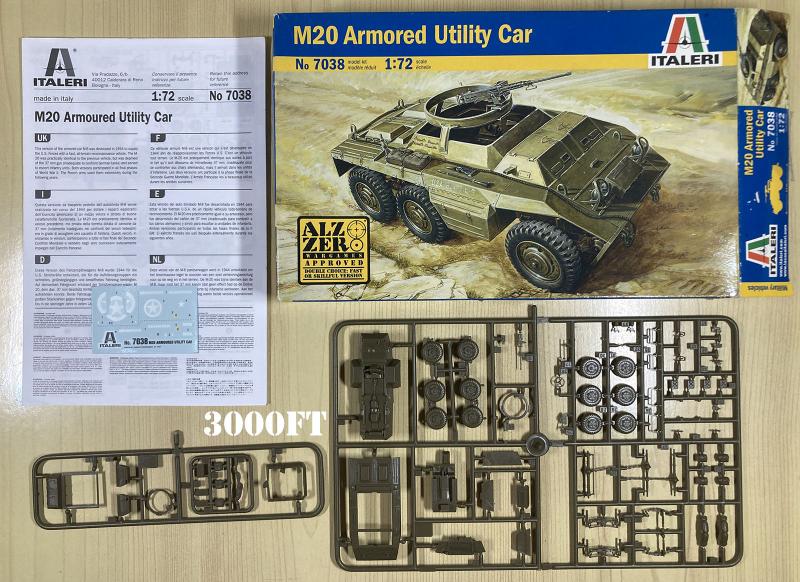 2025-12-14 M20 Armored Utility Car Italeri 1-72 3000Ft_