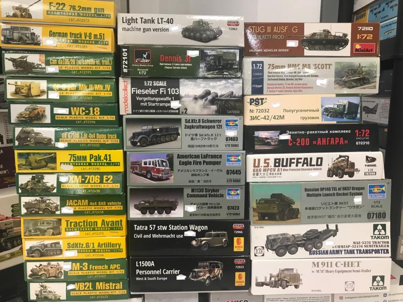 1

1:72 

ACE: F-22 76,2 Gun:: 3000Ft
ACE: German truck V8: 6500Ft
ACE: Can da 105/28: 5000Ft
ACE: QF 6PDR: 4000Ft
ACE: WC-18: 6000Ft
ACE: US G7106, M-3 French APC: 6500Ft/db
ACE 75mm pak, Traction Avant : 3500Ft/db
ACE: XM-706: 6500Ft
ACE: JACAM 4x4, VB2L Mistral: 7500Ft/db
ACE: Sdkfz 6/1: 6000Ft

Attack: Light Tank L-40: 5000Ft
Armory: Dennis 3t: 11000Ft
Modelcollect: Fi-103: 8000Ft
Trumpeter: Sdkfz. 8: 6500Ft
Trumpeter: American LaFrance: 9500Ft
Trumpeter m1130: 6000Ft
Attack: Tatra 57: 6000Ft
Attack: L1500A: 6000Ft

Miniart: Stug-3 G: 7500Ft
Mirage: 75 mm M8 Scott: 8000Ft
PST: ZIS-42M: 5000Ft
Gran: C-200: 10000Ft
T-Model: US Buffalo: 10000Ft
Trumpeter: 9K57 Uragan 12000Ft
TAKOM: MAZ-537G: 13000Ft
TAKOM: M911: 13000Ft
