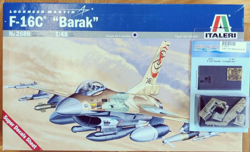 #ÚJ_F-16C Barak_Italeri (ex Kinetic)+Aires kabin_1-48_28000Ft