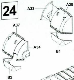 Tamiya Churchill első sárvédők