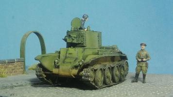 BT-7A, a "tüzérségi" harckocsi
(téglatesó)