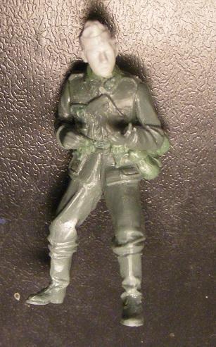 Tamiya német figura átalakítva Black Army fejjel