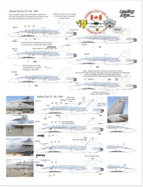 A Leading Edge 72.87 számú matricaszetje