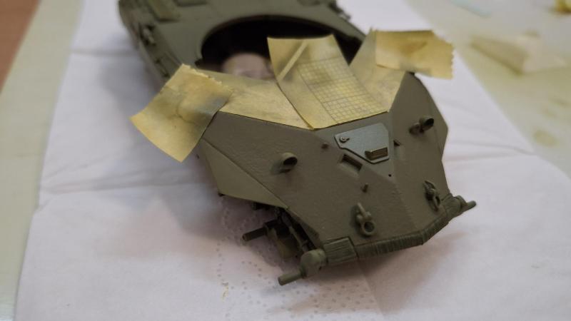 A világosításnál maszkolószalaggal választottam el egymástól a felületeket