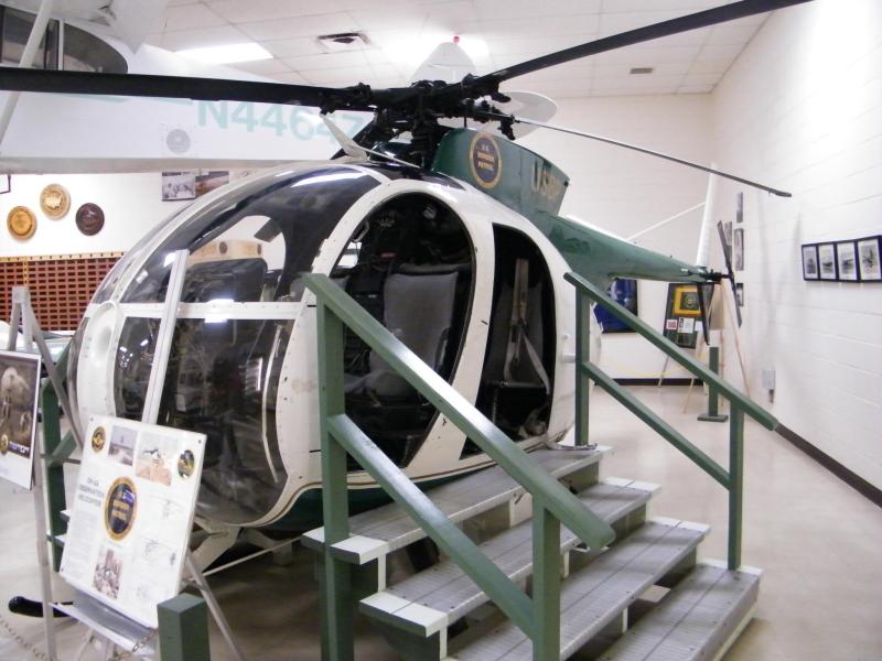 A határőrség OH-6A Cayuse helikoptere