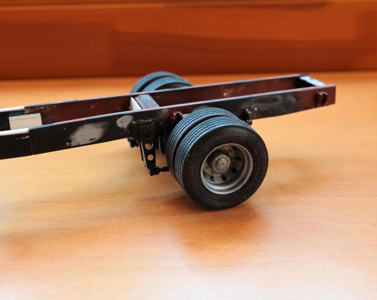 Átépített hátsó futómű