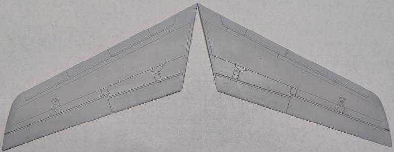 A felső szárnyfeleken alig kellett valamit igazítani, ezzel gyorsan haladtam