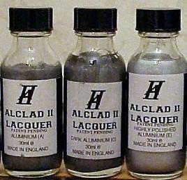 A fémszínt az Alclad II rendszerrel alakítottam ki