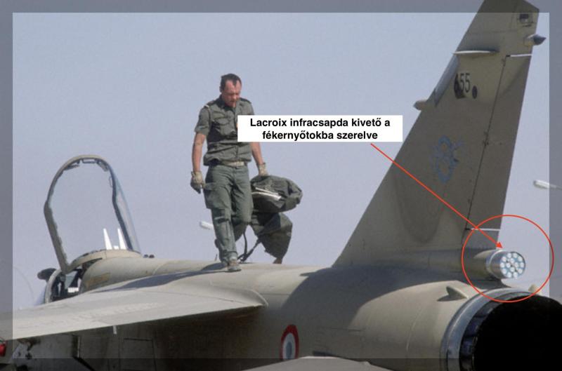 Lacroix infracsapda kivető a fékernyőgondolába beépítve