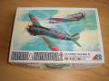 1/144! Hiánytalan! + még egy ilyen készlet + Finemolds A6M Zero+ Extra matrica + egy elekrtomos motor! Összesen 5 db. makett! 11.000-