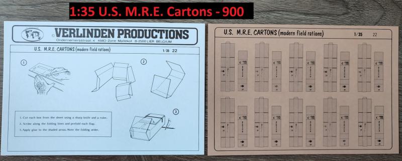 35 - US MRE CARTONS
