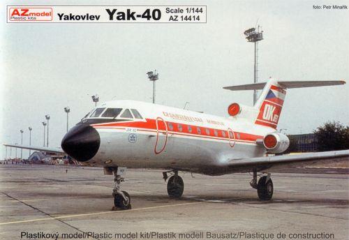 1:144 AZ Model AZ14414 - Yakovlev Yak-40 - 5.000 Ft