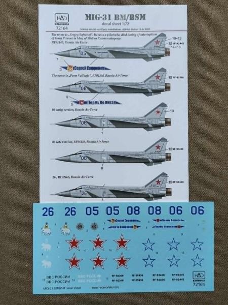 3000 MiG-31 matrica