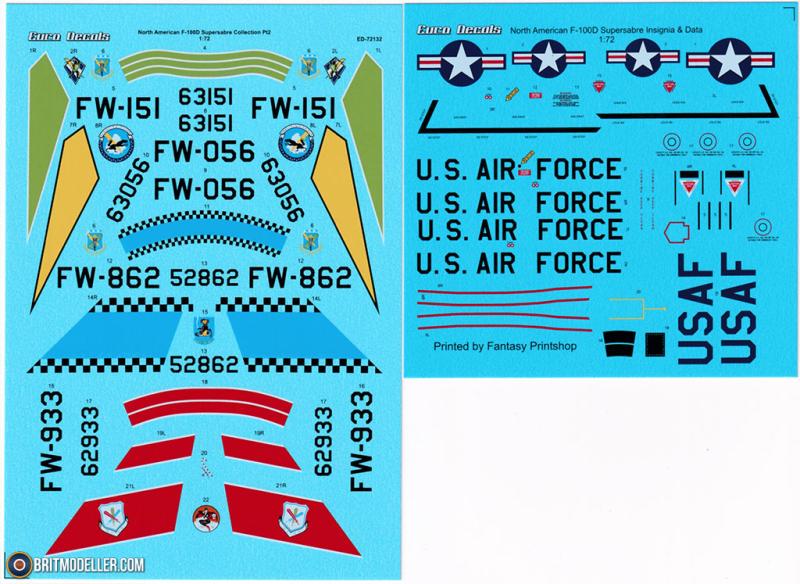 Euro Decals ED72132 F-100D Collection

5000,-