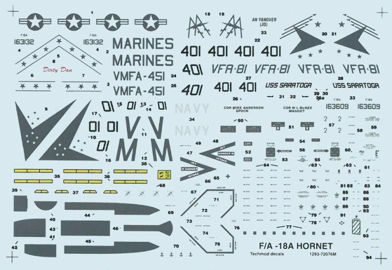Techmod 72076 F-18A Hornet

1500,-